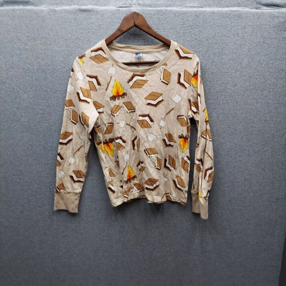 Old Navy Beige S'mores Print Pajama Set - Picture 2 of 8